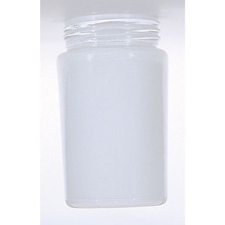 6" White Glass Cylinder Shade (3 - 1/4 Fitter)