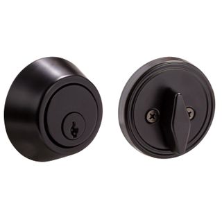 Single Cylinder 2-Way Adjustable Deadbolt (Matte Black)