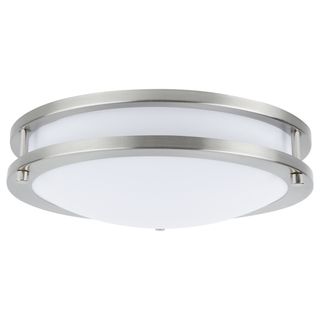 14" Double Band LED Fixture (CCT) (Brushed Nickel)