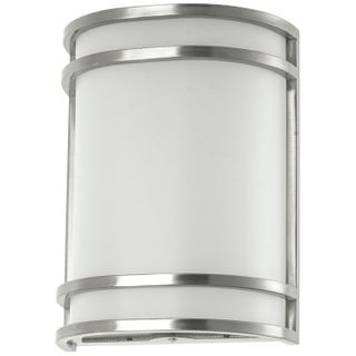 Double Band LED Half Cylinder Wall Sconce (Brushed Nickel) (CCT)