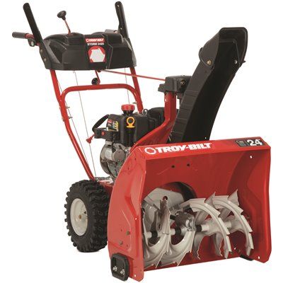 Troy-Bilt Storm Two- Stage Gas Snow Blower with Electric Start Self Propelled (24") (208 cc)