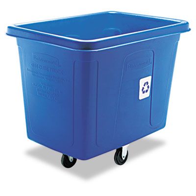 Recycling Cube Truck Polyethylene, Blue (120 Gallon) (500 lb)