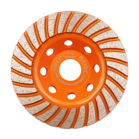 Concrete Diamond Turbo Grinding Cup Wheel (4-1/2")