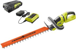 RYOBI Cordless Battery Hedge Trimmer (40V) (24") With 2.0 Ah Battery and Charger