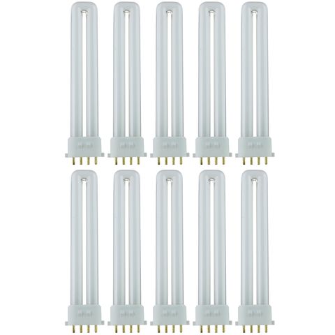 PL Light Bulb (4-Pin 2GX7) (Twin Tube) (12 Watt) (41K) (10 Pack)