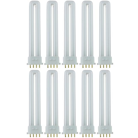 PL Light Bulb (12 Watt) (2GX7 Base) (Twin Tube) (41K) (10 Pack)