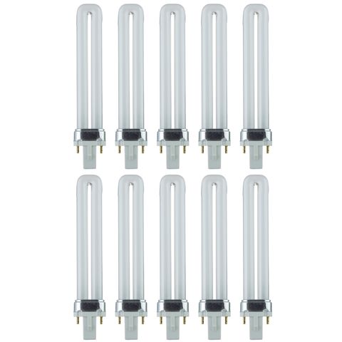 PL Light Bulb (2-Pin (G23) (Twin Tube) (9 Watt) (41K) (10 Pack)