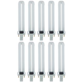 PL Light Bulb (2-Pin (G23) (Twin Tube) (9 Watt) (41K) (10 Pack)