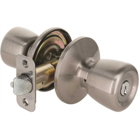 Keyed Entry Lockset (Satin Nickel)