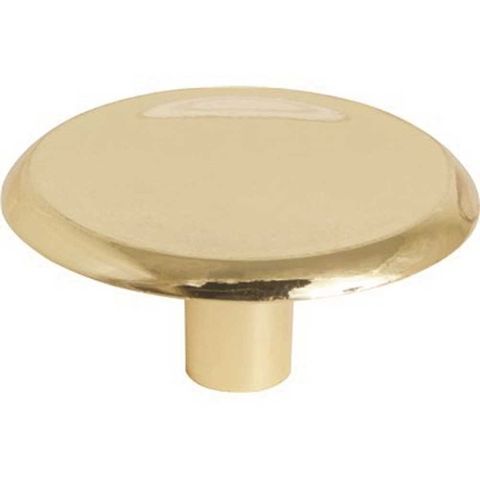 Concave Cabinet Knob (1 1/2") (Polished Brass) (5 Pack)