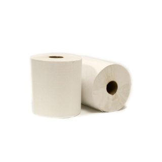 Hardwound Roll Towels (1Ply) (White) (8" X 350') (12 Case)