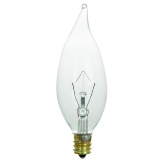 Chandelier Light Bulb (40 Watt) (Flame tip) (Clear)