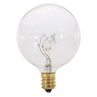 Small Globe - G16.5 Incandescent Globe Light Bulb (25 Watt) (27K) (Clear)