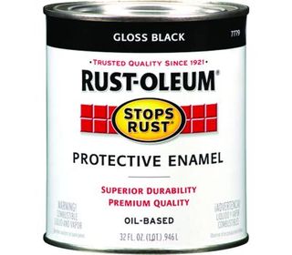 Stops Rust Oil Based Black Paint  (Gloss) (Quart)