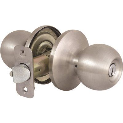 Commercial Ball Lockset (Stainless Steel) (Keyed Entry)