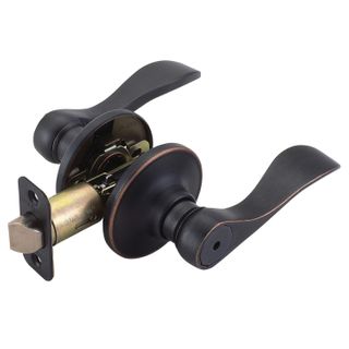 Wave Lever Lockset (Oil Rubbed Bronze) (Privacy)