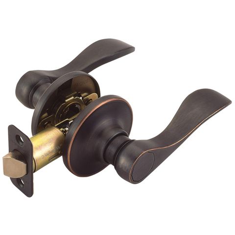 Wave Lever Lockset (Oil Rubbed Bronze) (Passage)