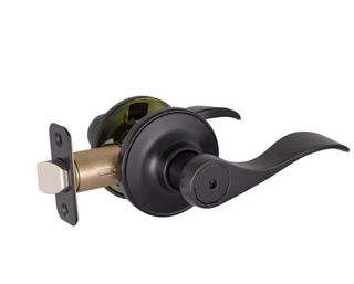Wave Lever Lockset (Matte Black) (Privacy)