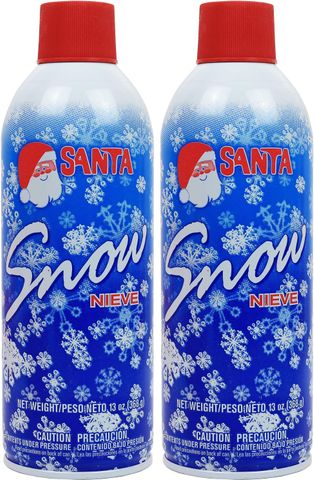 Artificial Snow Spray for Christmas Tree (13 oz) (2 Pack)