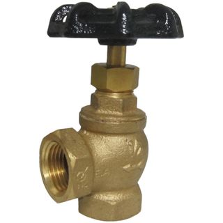 1/2" IPS Angle Brass Stop Valve LF (Threaded)