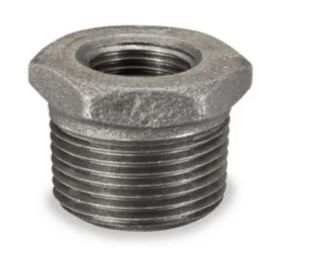 1 1/4" X 1/2" Black Hex Bushing