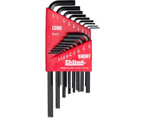 Short And Long Hex L-Key Sets (0.05" to 5/16") (18 Piece)