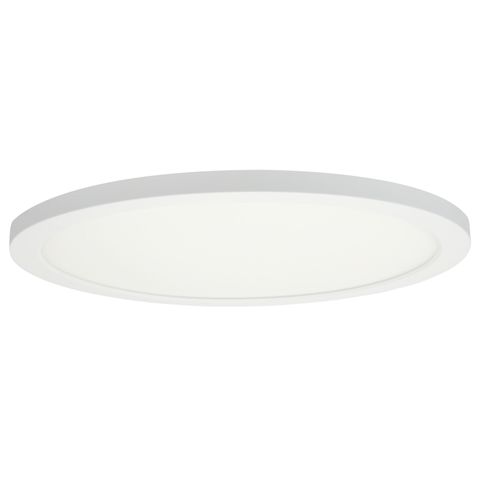 LED Round Flush Mount Mini Panel Light Fixture, Dimmable (12") (22 Watt) (Color Selectable 27K/30K/35K/40K/50K)