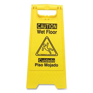 Caution Wet Floor Sign (24") (English/Spanish)