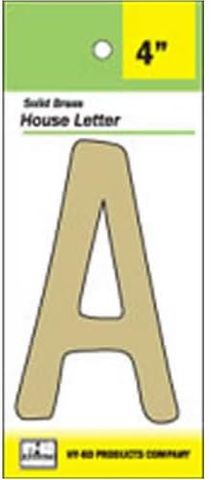 A Solid Brass Letter (4")