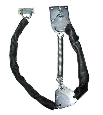 Extra Heavy Duty, Safety Chain and Spring, Door Stop (Galvanized Steel) (34" and 36" Doors)