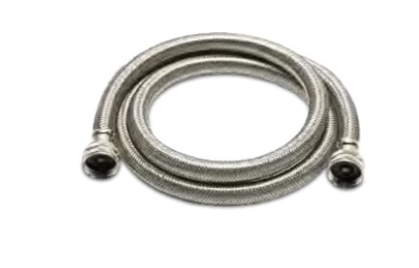 Braided Stainless Steel Washing Machine Hose (3/4" x 6')