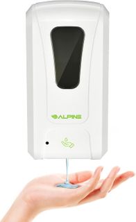 Alpine Automatic Hand Sanitizer Dispenser Touchless 1200ML (White, Liquid)