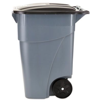 Roll Out Container w/ Lid (50 Gal) (Gray)