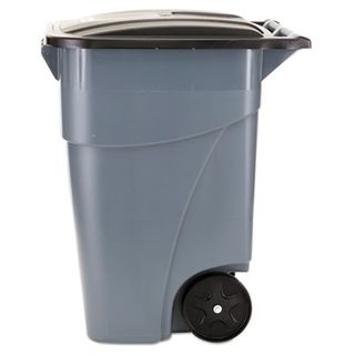 Roll Out Container w/ Lid (50 Gal) (Gray)