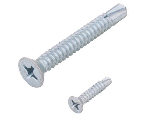 Sheet Metal Screw (Flat Head Tek) (Self Drilling) (100 Pack) (6 x 1 1/2")