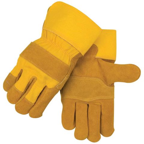 Deluxe Leather Palm Glove w/ 21/2" Safety Cuff