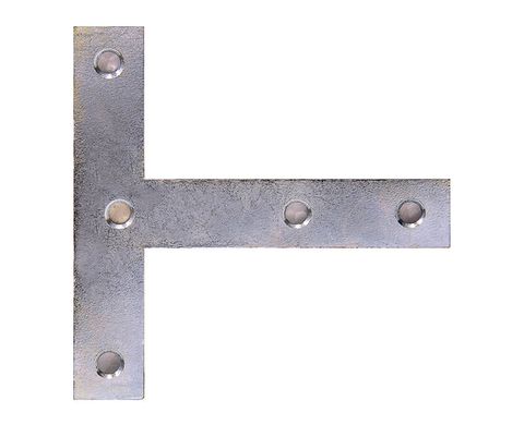 4" X 4" Tee Plates (Zinc Plated) (24 Pack)