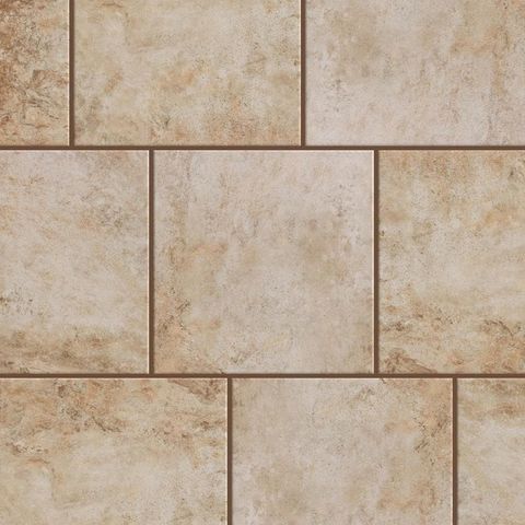 Glazed Porcelain Stone (Beige) (12" x 12") (18 Sq Ft)