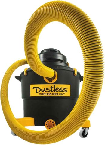 Dustless HEPA Shop Vac-Wet and Dry Vacuum (12' Hose) (120V) (16 Gallon)