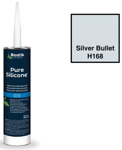 Bostik Tub & Tile Caulk 100% Pure Silicone (Silver Bullet) (10oz)