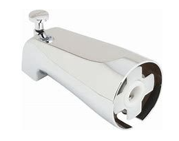 1/2" Copper Slip-On 5-1/4" Tub Spout (Diverter) (Chrome)