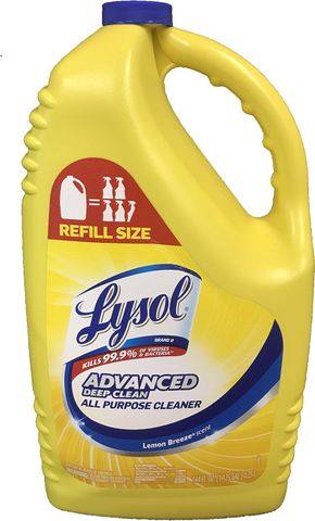 Lysol Disinfectant Refill Bottle (Advanced Deep Clean Lemon Breeze) (144 oz)