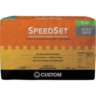 Speedset Rapid Setting Fortified Thinset Mortar (25 lb) (Gray)