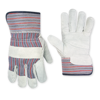 Leather Palm Work Glove w/ Safety Cuff