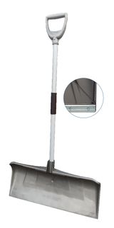 Poly Snow Pusher w/ Metal Strip (27")  (D-Handle)