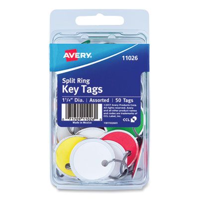 Metal Rim Key Tags (50 Pack)