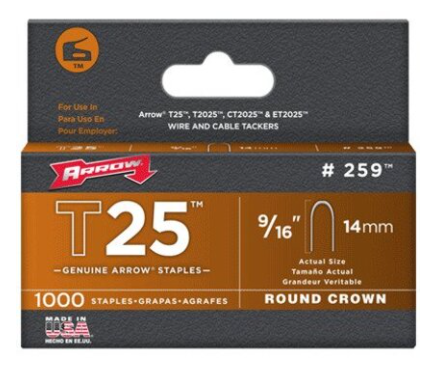 T25 Staples (1000cs) (9/16")
