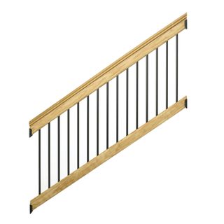 Pressure Treated Aluminum & Pine Rail Kit (6')
