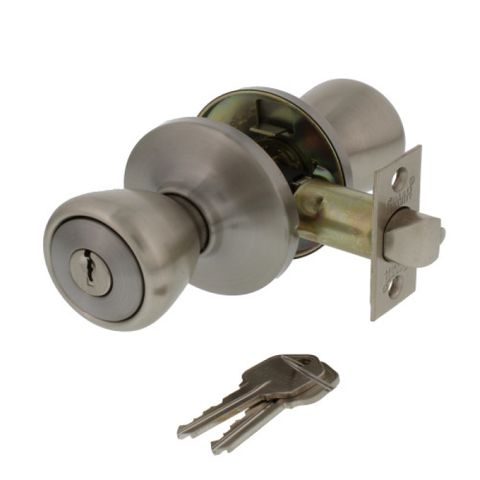 Keyed Entry Lockset (Satin Nickel)