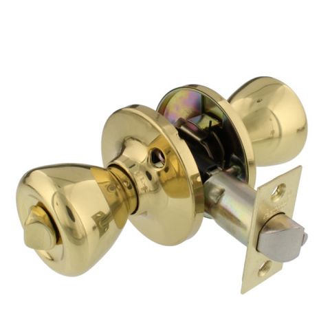 Keyed Entry Lockset (Polished Brass)